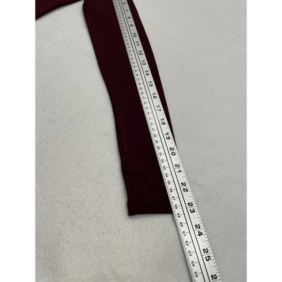 Forever21 Size S Square Neck Bodycon Dress Long Sleeve Stretch Knit Burgundy NWT - Picture 12 of 12